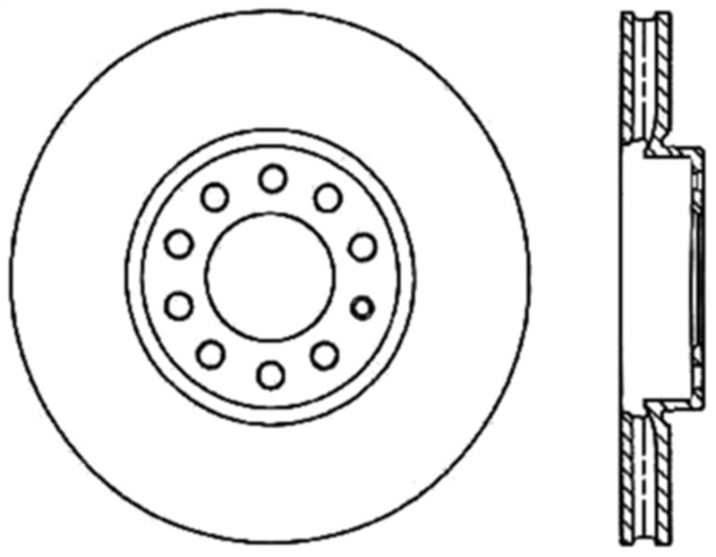 StopTech Slotted & Drilled Sport Brake Rotor 127.33110L