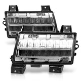 ANZO 2018-2021 Jeep Wrangler LED Side Markers Chrome Housing Clear Lens w/ Sequential Signal 511086