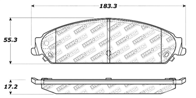 StopTech Street Select Brake Pads - Front/Rear 305.1058