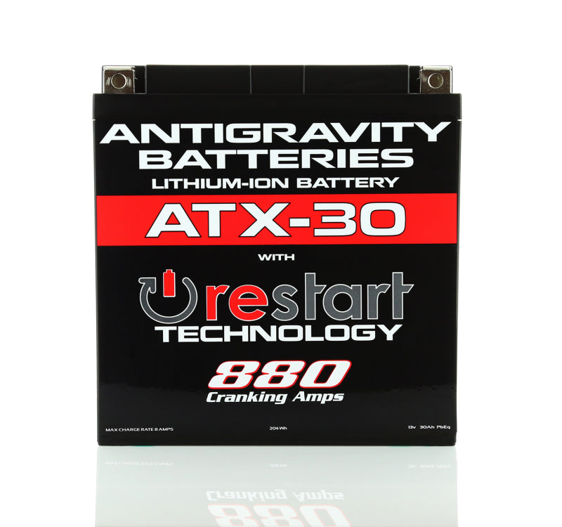 Antigravity YTX30 Lithium Battery w/Re-Start AG-ATX30-RS