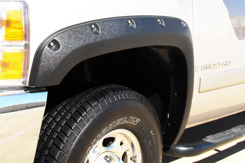 Lund 07-13 Chevy Silverado 1500 RX-Rivet Textured Elite Series Fender Flares - Black (4 Pc.) RX106T