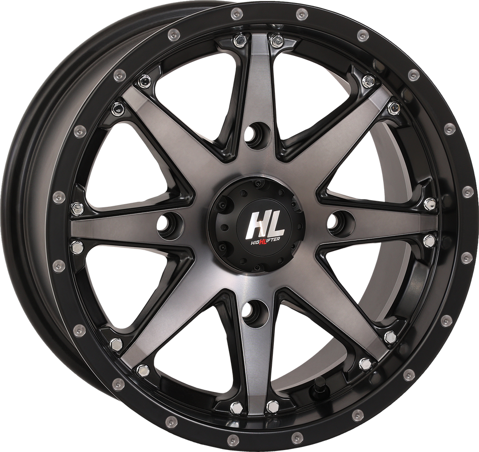 Rueda HIGH LIFTER - HL10 - Delantera/Trasera - Negro mate/Ahumado - 14x7 - 4/156 - 5+2 (+30 mm) 14HL10-1656