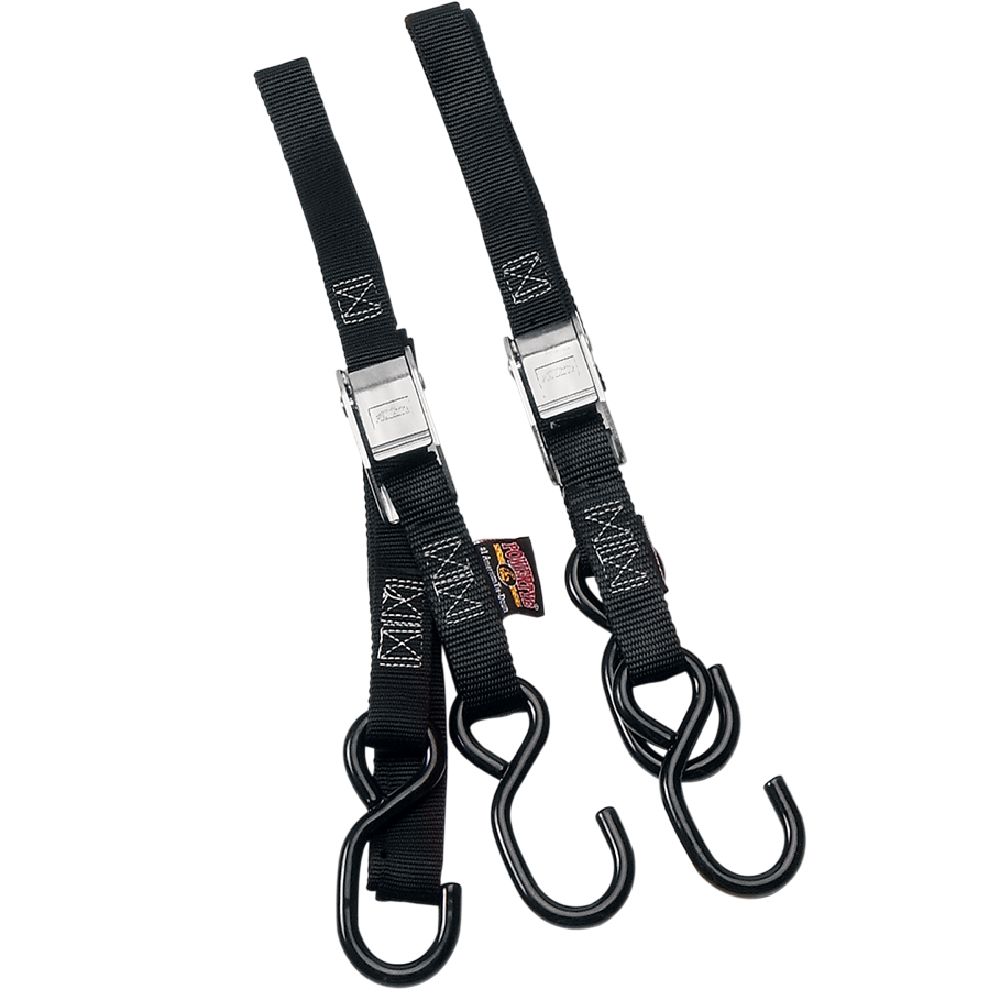 POWERTYE MFG. Standard Tie-Downs - 1" x 5-1/2' - Black 22262