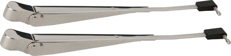 Kentrol 87-95 Jeep Wrangler YJ Windshield Wiper Arms Pair - Polished Silver 30545