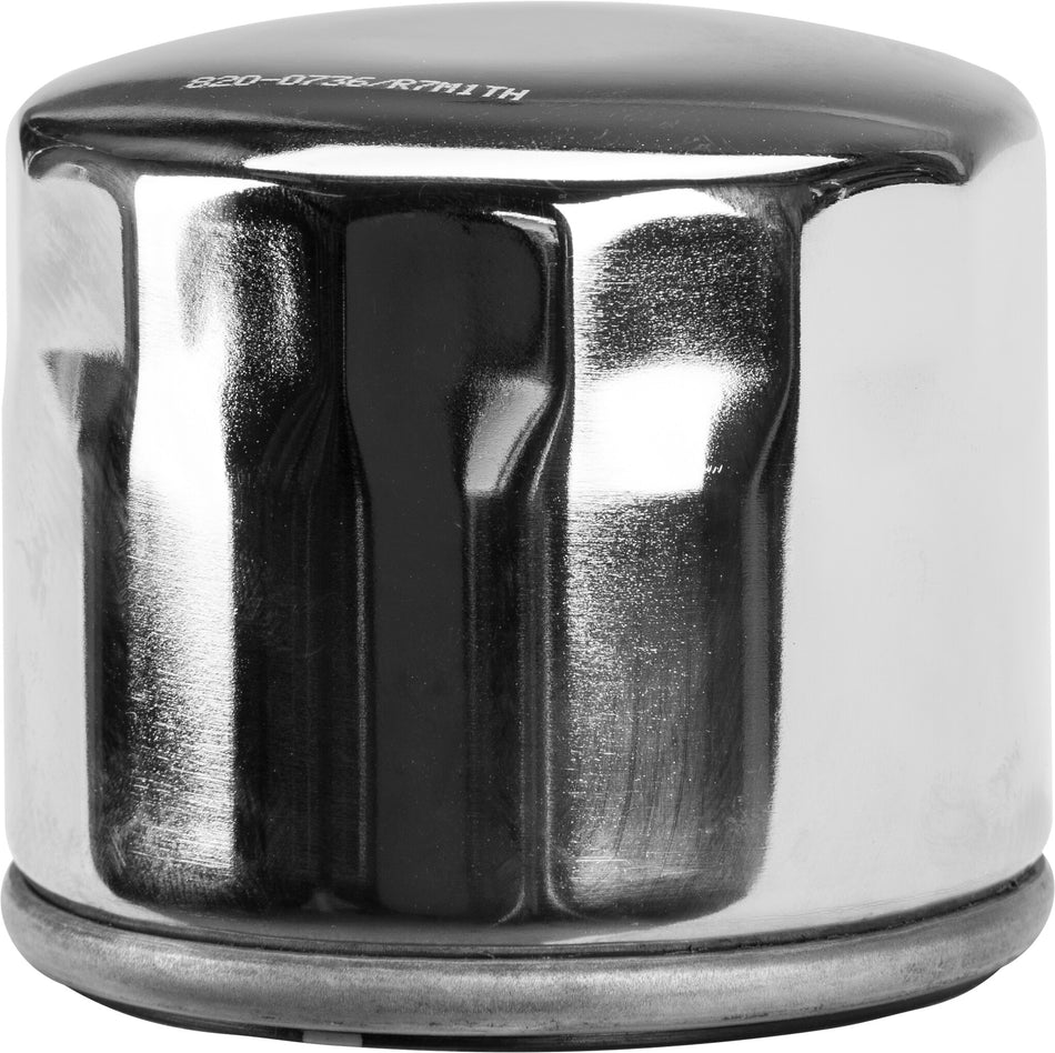 HARDDRIVE Oil Filter Short Chrome PS172C