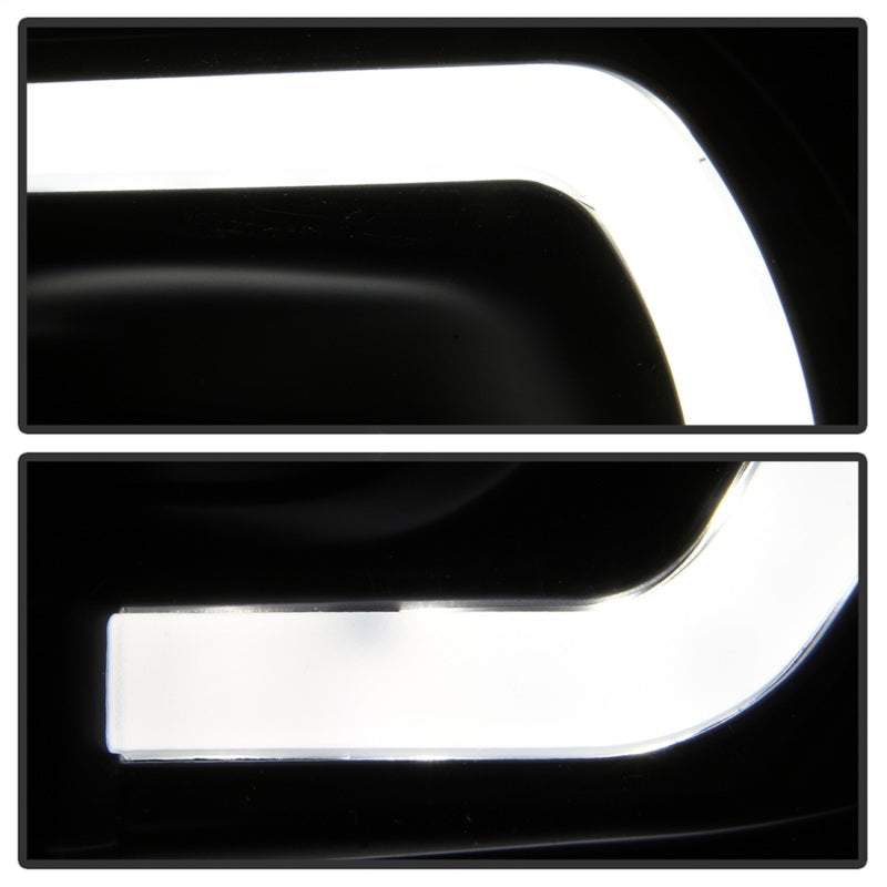 xTune Toyota Tacoma 12-15 Headlights - Light Bar DRL - Black PRO-JH-TTA12-LBDRL-BK 9037542