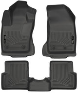 Husky Liners 2015 Jeep Renegade Weatherbeater Black Front and Second Row Floor Liners 99081