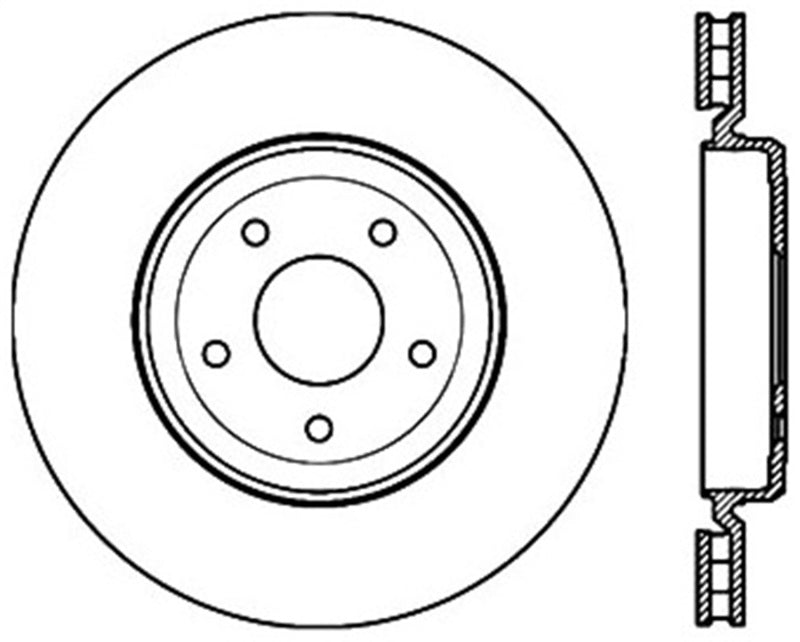 StopTech Power Slot 06-10 Corvette (Z06) / 10 Corvette Grand Sport Rear Left Slotted CRYO Rotor 126.62103CSL