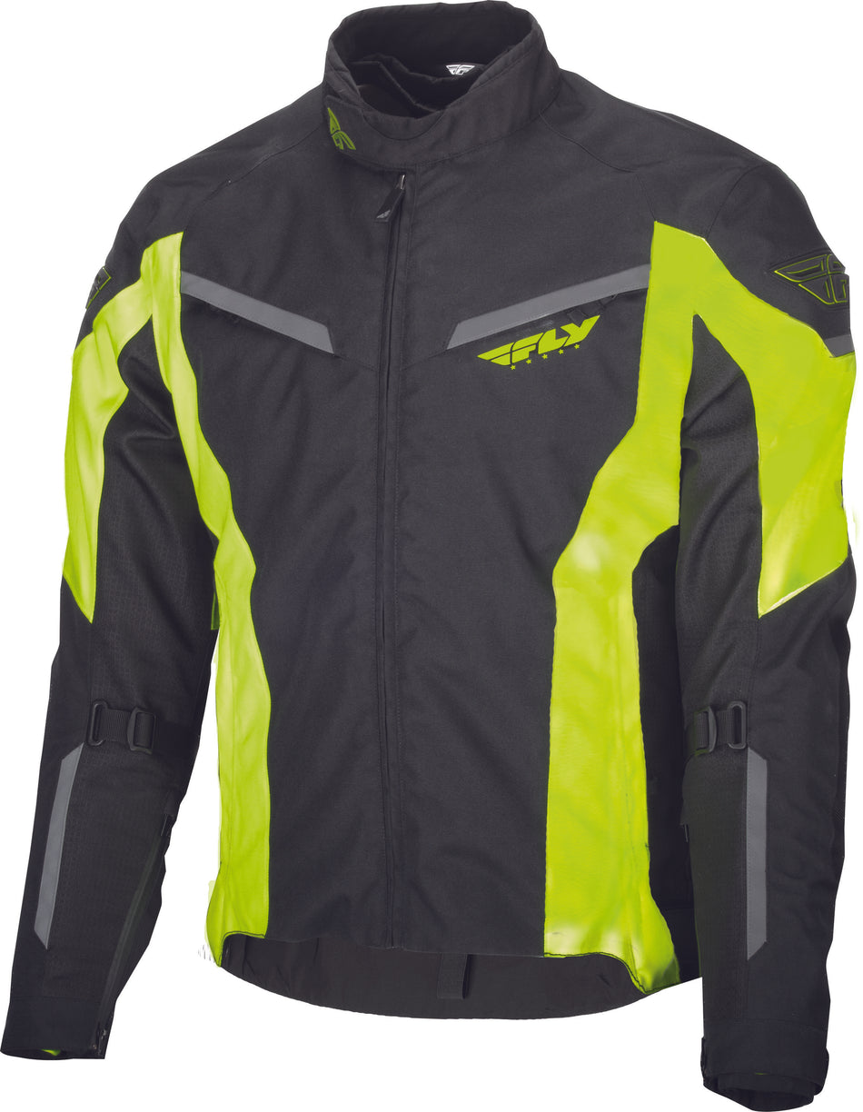 FLY RACING Strata Jacket Hi-Vis/Black 2x 477-2104-6