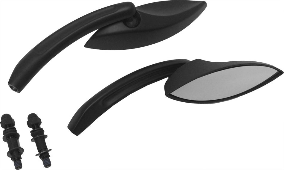 HARDDRIVE Mirrors Black Eliptical Black 18-223