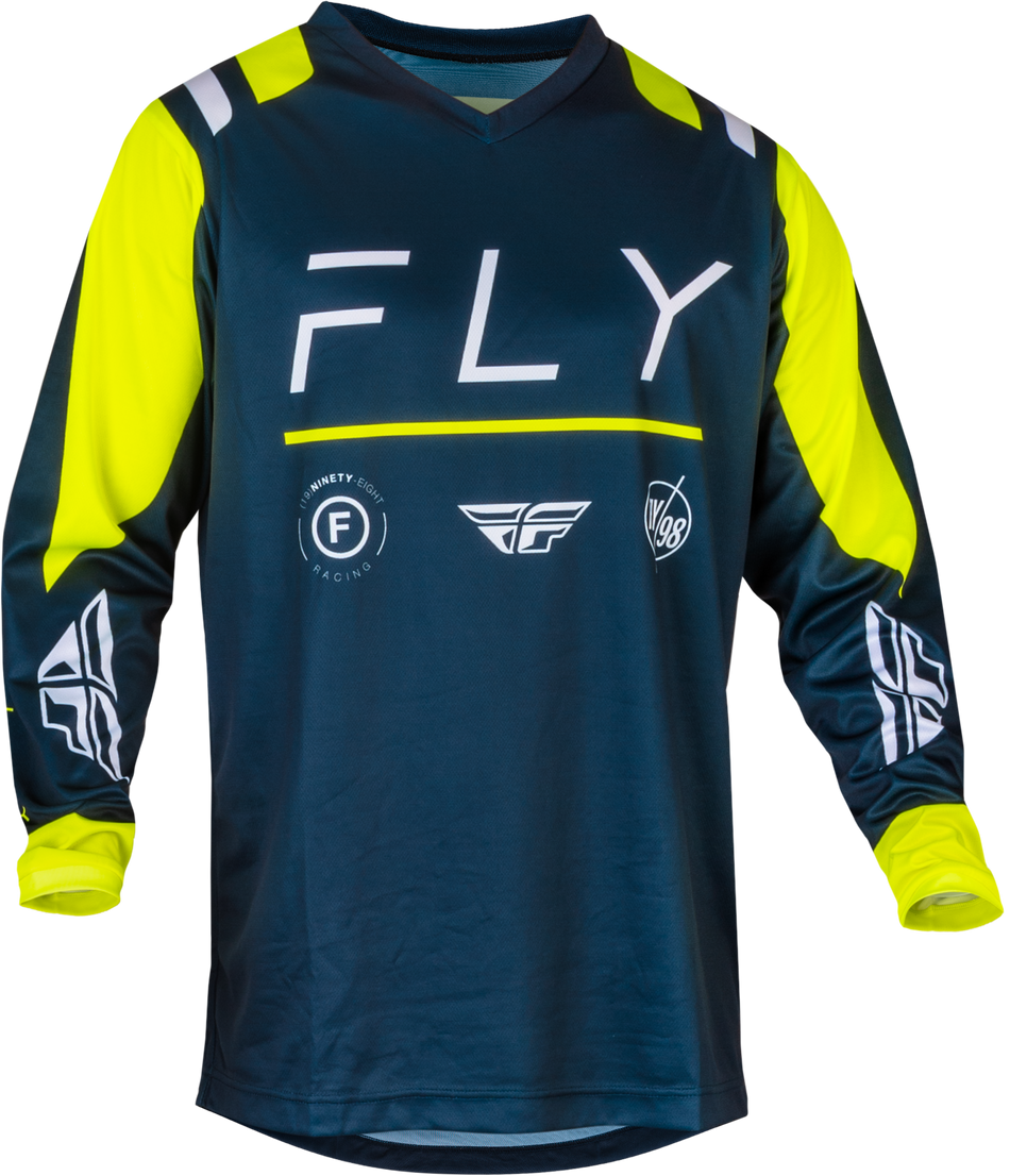 FLY RACING F-16 Jersey Navy/Hi-Vis/White 2x 377-9222X