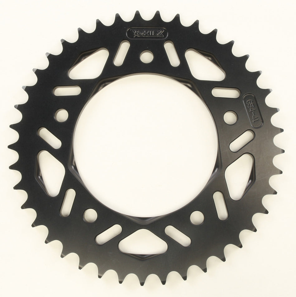 VORTEX Rear F5 Sprocket Aluminum 41t-525 Blk Hc Yam 654K-41