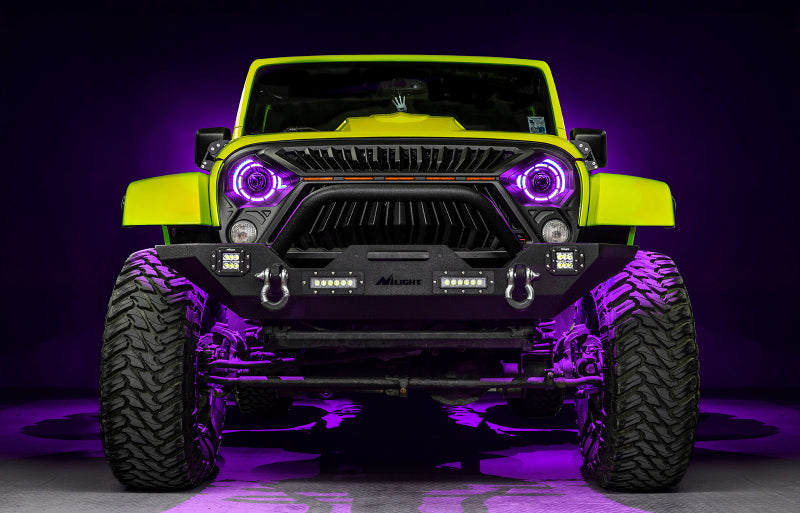 ORACLE Lighting 07-18 Jeep Wrangler JK Oculus 7in. ColorSHIFT Bi-LED Projector Headlights 5876-504