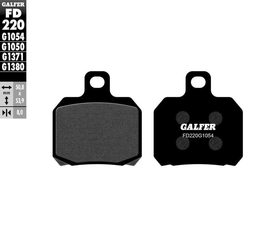 GALFER Brake Pads Semi Metallic Fd220g1054 FD220G1054