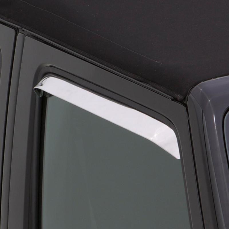 AVS 80-96 Ford Bronco (Installs w/Tape) Ventshade Window Deflectors 2pc - Stainless 12688