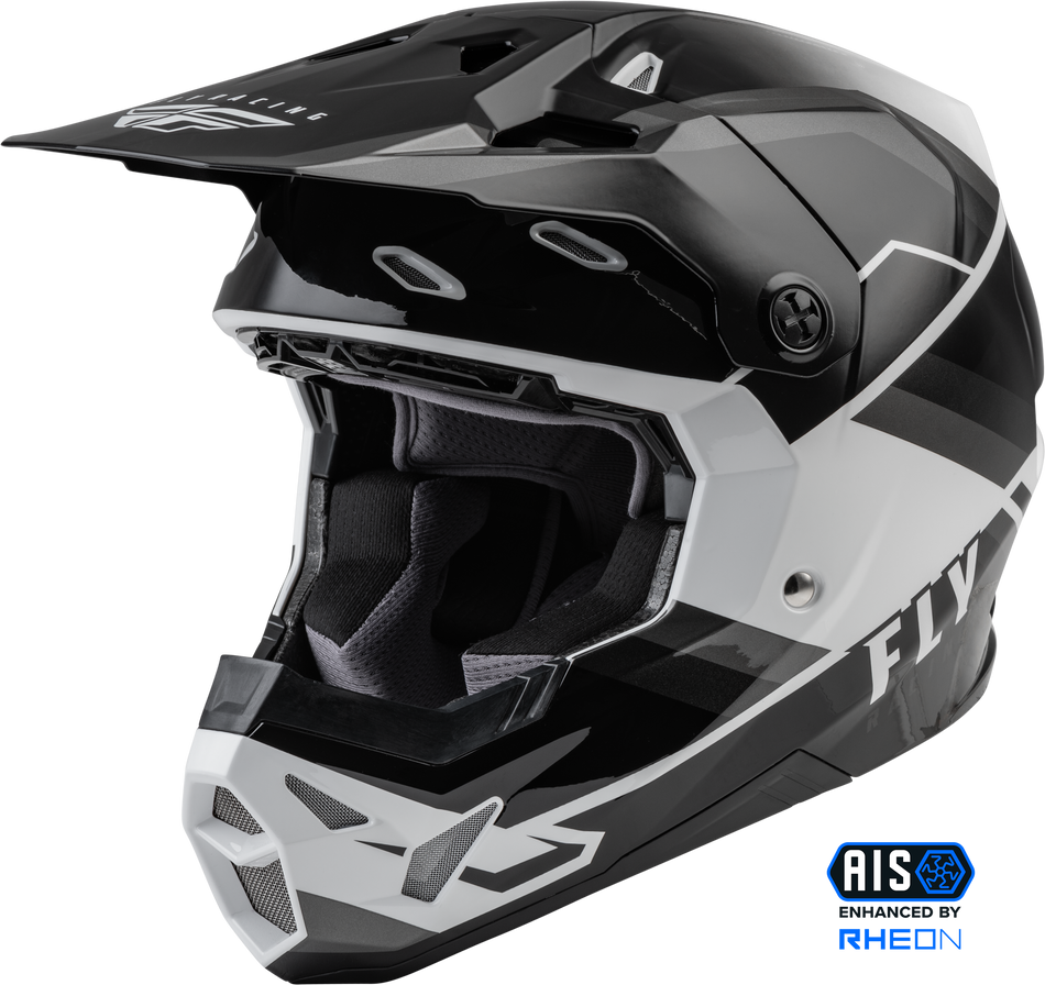 FLY RACING Youth Formula Cp Rush Helmet Grey/Black/White Yl 73-0023YL