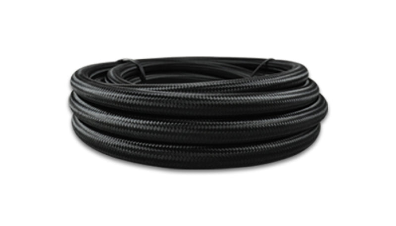 Vibrant -10 AN Black Nylon Braided Flex Hose (2 foot roll) 11960