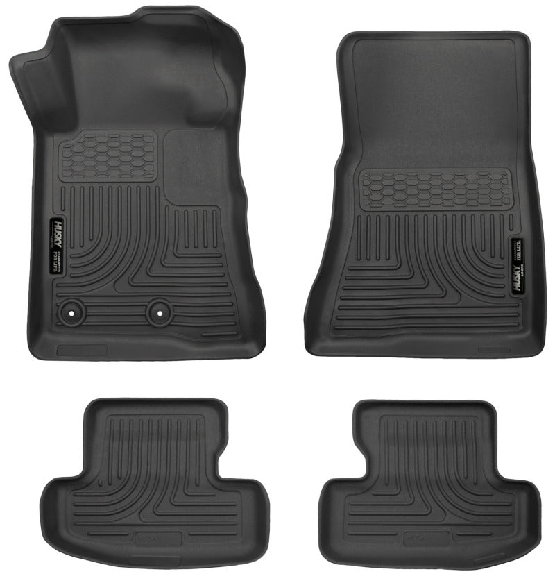 Husky Liners 15-22 Ford Mustang WeatherBeater Black Front & Second Seat Floor Liner 99371