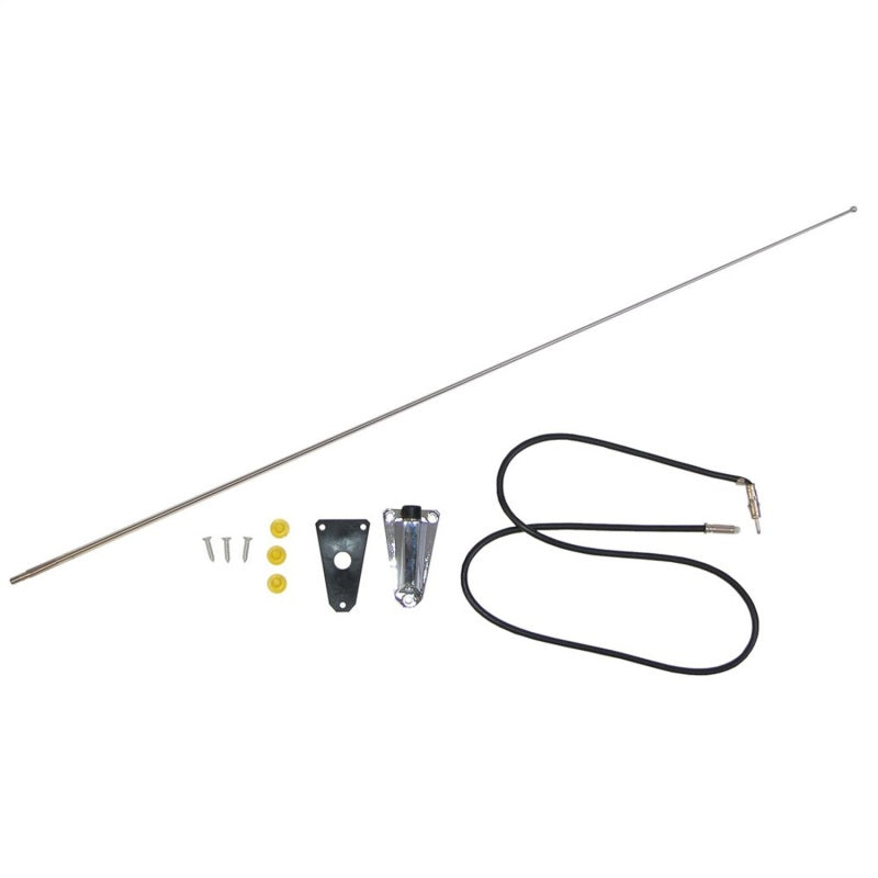 Omix Chrome Antenna Kit 76-95 Jeep CJ & Wrangler 17214.01