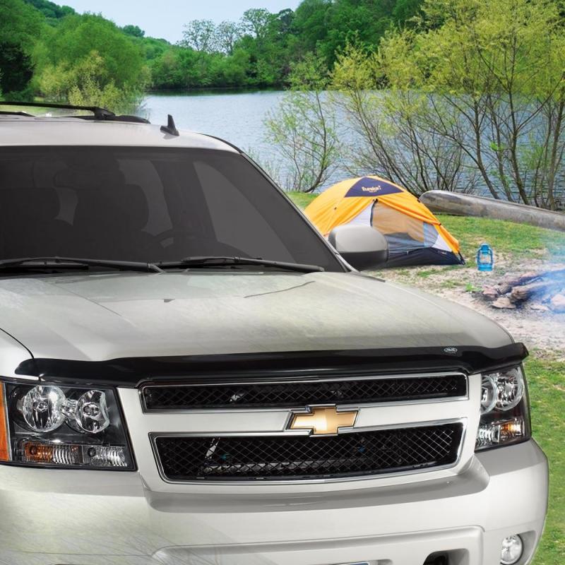 AVS 08-10 Ford F-250 Hoodflector Low Profile Hood Shield - Smoke 21004