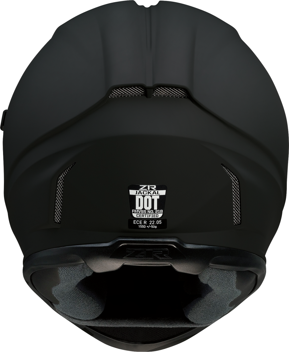 Casco Z1R Jackal - Negro plano - Humo - Pequeño 0101-13993 