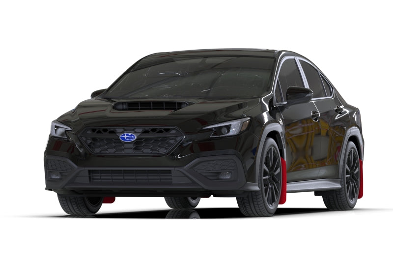 Rally Armor 2022 Subaru WRX Red UR Mud Flap w/ White Logo MF92-UR-RD/WH