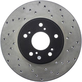 StopTech 99-08 Acura TL (STD Caliber) / 01-03 CL / 04-09 TSX Cross Drilled Left Front Rotor 128.40046L