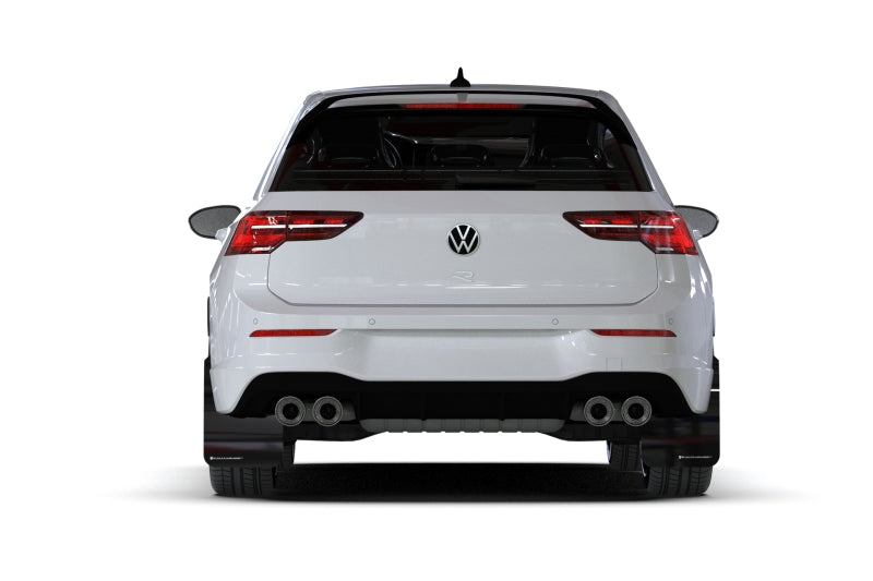 Rally Armor 2022 MK8 Volkswagen Golf GTI/R Black UR Mud Flap w/ Blue Logo MF80-UR-BLK/BL