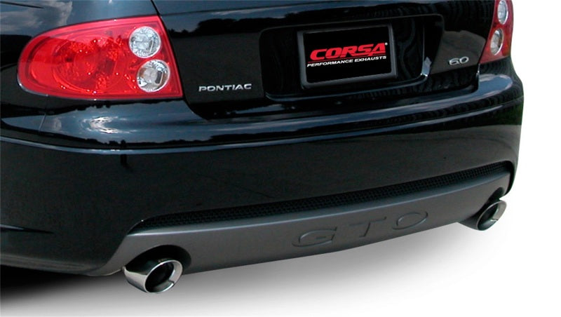 Corsa 05-06 Pontiac GTO 6.0L V8 2.5in Sport Cat-Back + XPipe Exhaust Polished Tips 14189
