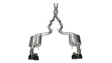 Corsa 15-16 Ford Mustang GT 5.0 3in Cat Back Exhaust Black Quad Tips (Xtreme) 14335BLK