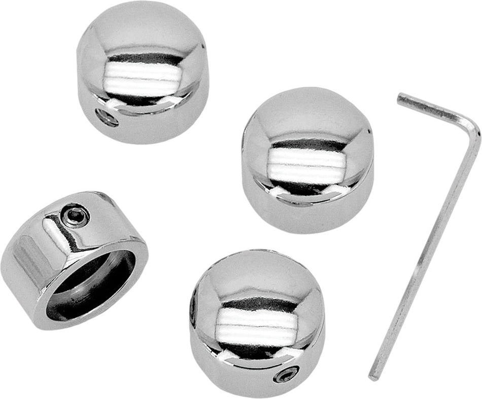 HARDDRIVE Head Bolt Covers Chrome All Models 86-19 Except M8 301854