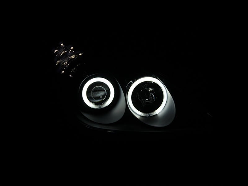 ANZO 2002-2003 Lexus Es300 Projector Headlights w/ Halo Black 121232