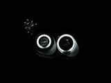 ANZO 2002-2003 Lexus Es300 Projector Headlights w/ Halo Black 121232