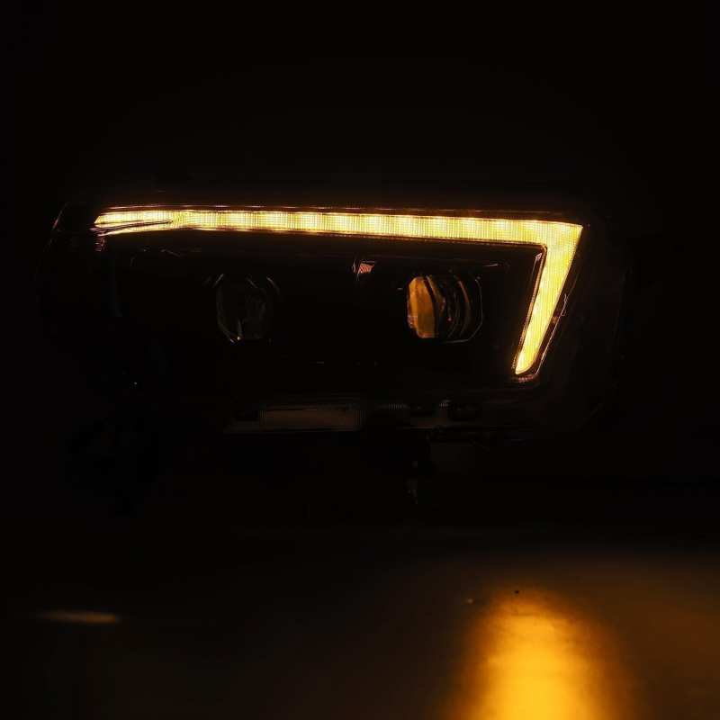 AlphaRex 10-13 Toyota 4Runner PRO-Series Proj Headlights Plank Style Alpha Blk w/Seq Signal/DRL 880754