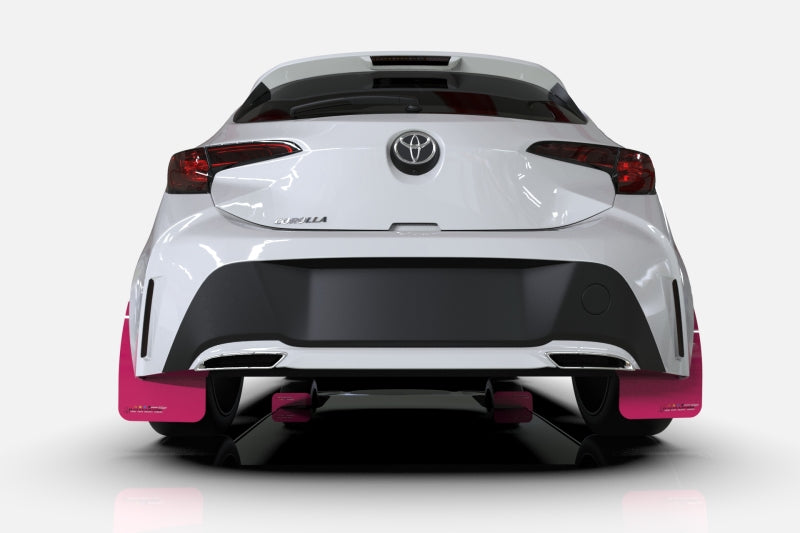 Rally Armor 02-07 Subaru RS/2.5i/WRX/STI (06-07 Wagon Req. Front Flap Mod.) Pink Mud Flap BCE Logo MF1-BCE22-PK/BLK