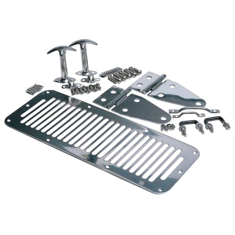 Rampage 1978-1983 Jeep CJ5 Hood Set - Stainless 7499