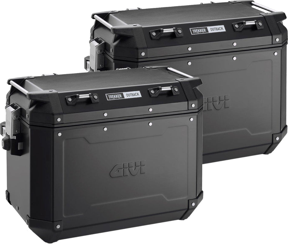 GIVI Obkn48b Outback Side Cases L&r 48 Liter Black OBKN48BPACK2A