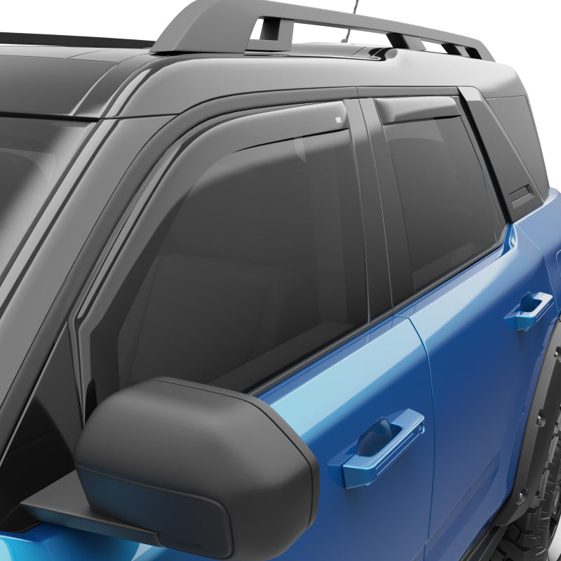 EGR 21-22 Ford Bronco Sport 4 Door In-Channel Window Visors - Dark Smoked (573561) 573561