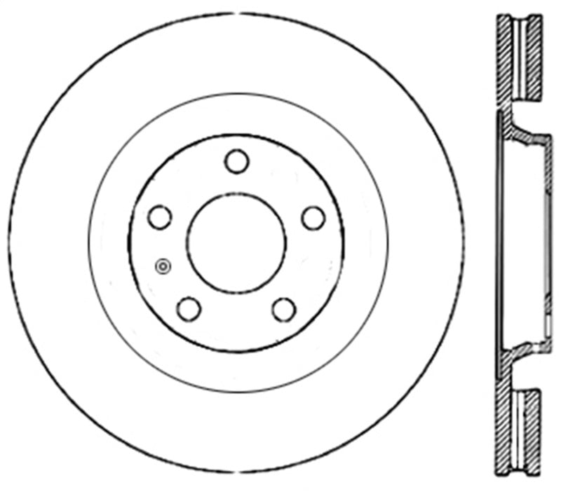 StopTech Slotted & Drilled Sport Brake Rotor 127.33125R