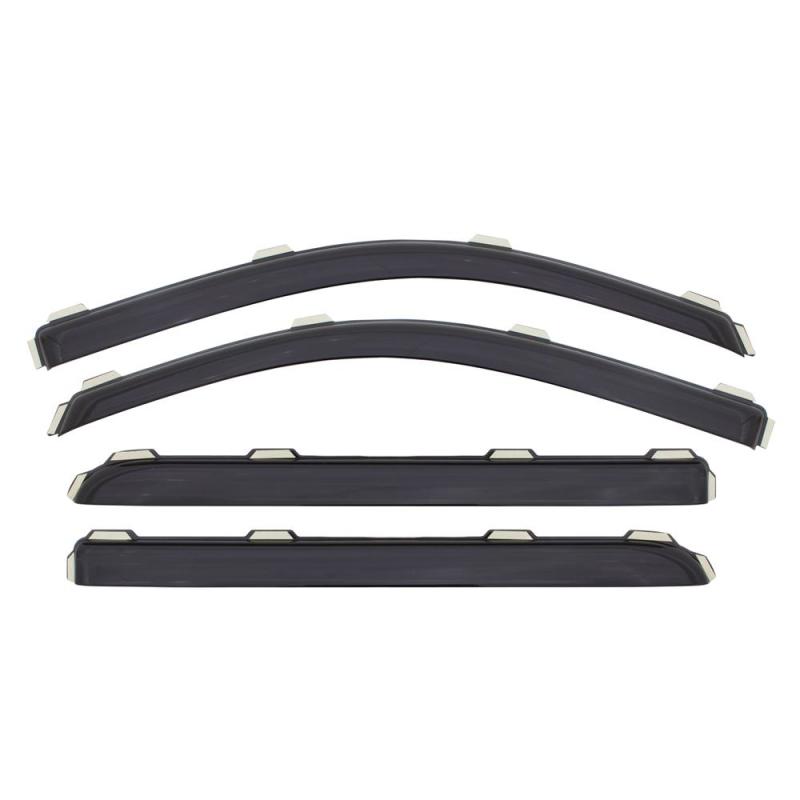 AVS 09-18 Dodge RAM 1500 Crew Cab Ventvisor In-Channel Front & Rear Window Deflectors 4pc - Smoke 194109