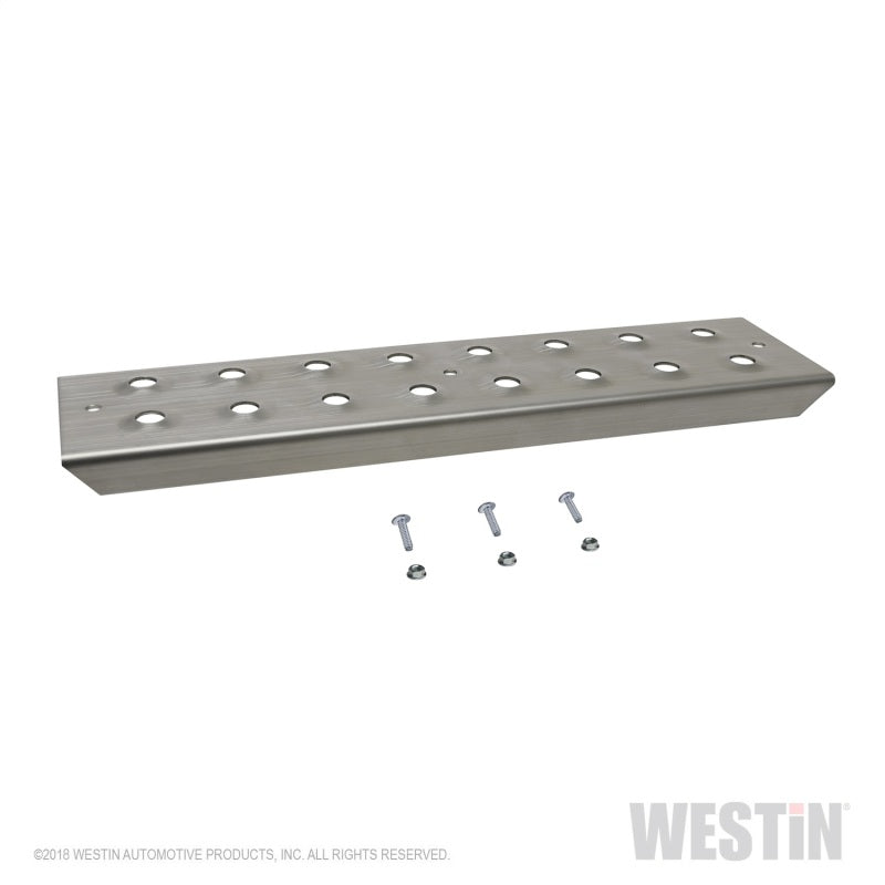 Westin 15in Step Plate w/screws (Set of 2)- Stainless Steel 56-100015