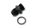 Vibrant -3AN Male Flare to -3 ORB Male Straight Adapter w/O-Ring - Anodized Black 16817
