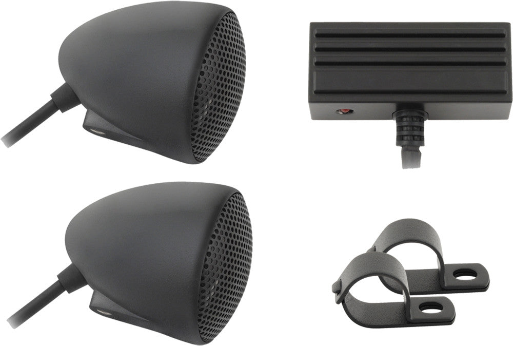 CYCLE SOUNDS Atv/Utv Sound System 2.5" Kit (Black) 1102-0341