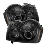 Spyder Jeep Grand Cherokee 05-07 Projector Headlights LED Halo LED Blk Smke PRO-YD-JGC05-HL-BSM 5078551