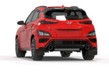 Rally Armor 2022 Hyundai Kona N Black UR Mud Flap w/ Red Logo MF83-UR-BLK-RD