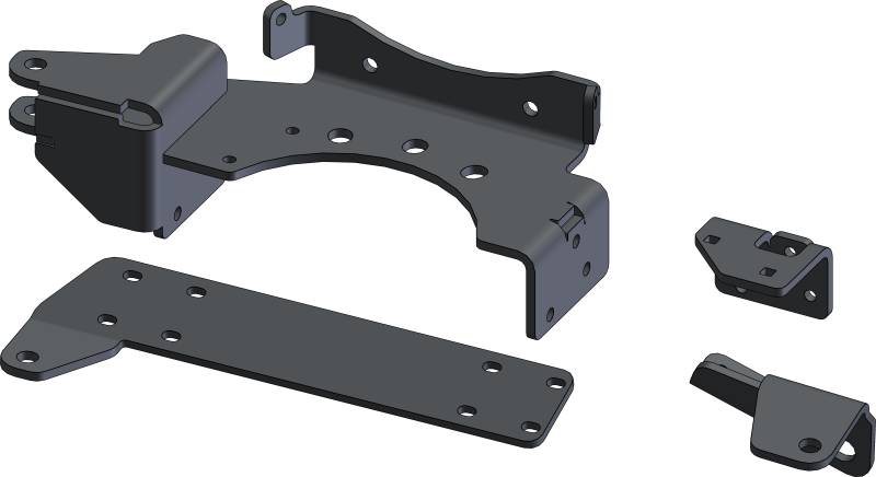 KFI UTV Plow Actuator Bracket Kit for KFI 105635 Tube 105895