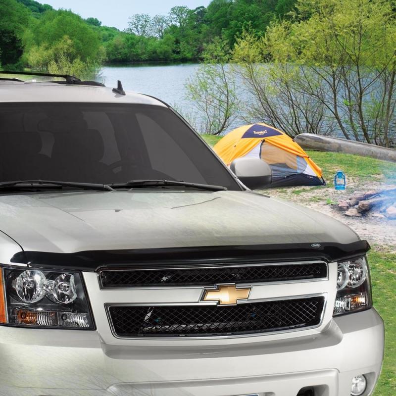 AVS 08-10 Ford F-250 Hoodflector Low Profile Hood Shield - Smoke 21004