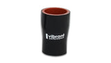 Vibrant 4 Ply Aramid Reducer Coupling 2.5in I.D. x 4in I.D. - Gloss Black 2928