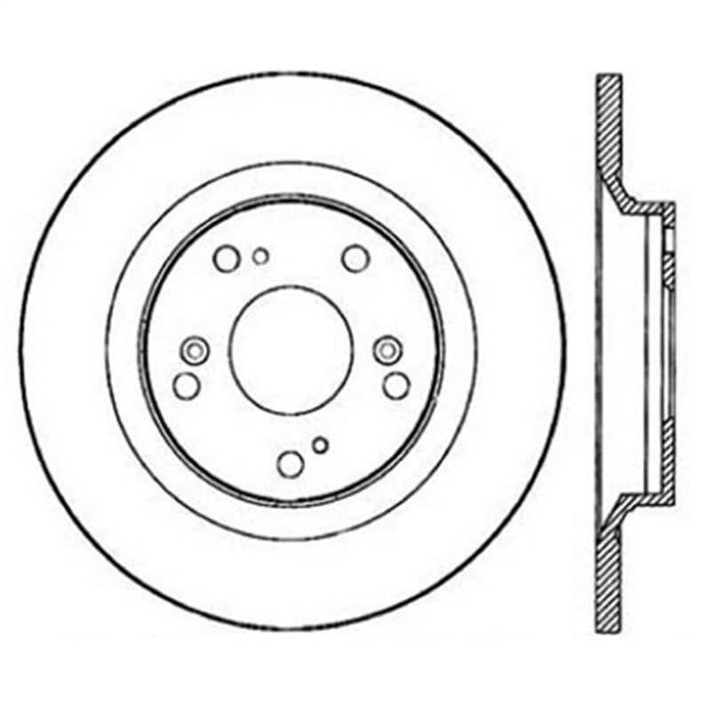 StopTech Power Slot SportStop 00-06 Honda S2000 Slotted Rear Left Rotor 126.40050SL