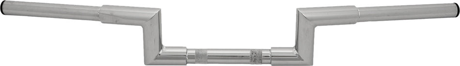 HARDDRIVE H-Bar Z-Bar 1 1/4" Knurl 82-Up 31.5w 4"Rise Chrome 31-0199